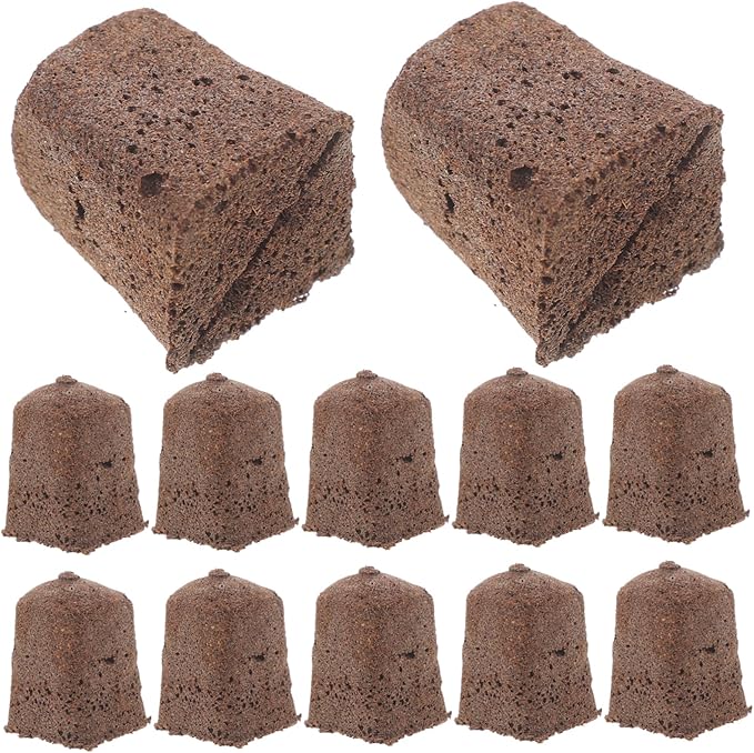 balacoo 200pcs Plant Soil Block Seedling Starter Trays Plant Soil Garden Supplies Flower Cultivation
