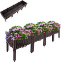 Raised Garden Bed Brown Planter Boxes Outdoor Large Raised Garden Bed Outdoor for Vegetables Flowers Herbs for Yard Patio Balcony