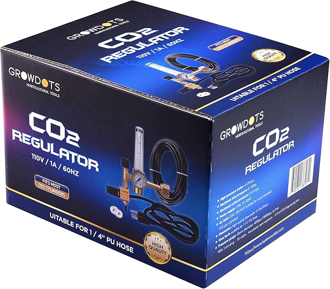CO2 Regulator Emitter System for Grow Room Grow Tent Garden House Aquarium 4 Pack