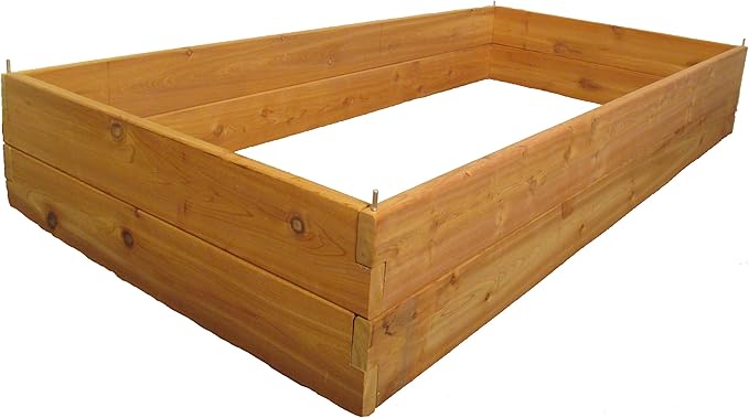 Infinite Cedar Premium Cedar Raised Garden Bed - 3' x 6' x 11 - Handcrafted in Maine from North American Western Red Cedar Wood