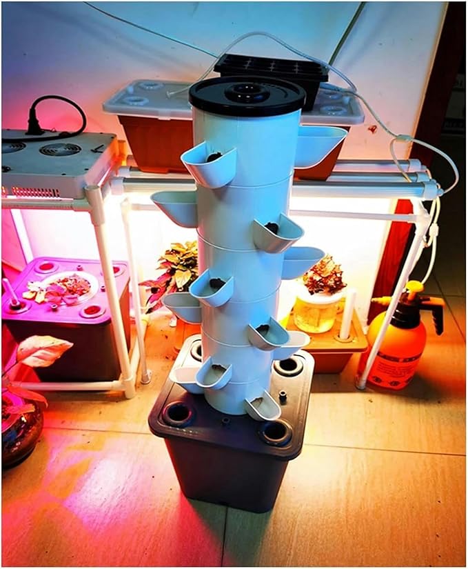 6 -Layer Hydroponic Culture Kit 18 NFT System Plants of Hydroponic Garden Garden Vertical Tower Garden