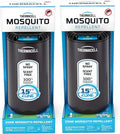 Thermacell Patio Shield Mosquito Repeller (2-Pack Bundle) Includes 24-Hour Refill &amp 6 Repellent Mats Highly Effective Mosquito Repellent for Patio Bug Spray Alternative