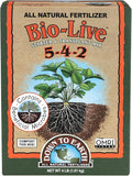 Down to Earth Organic Bio-Live Fertilizer Mix 5-4-2 5 lb