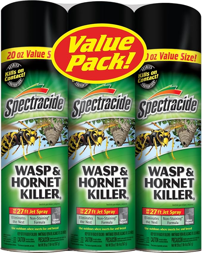 Spectracide Wasp and Hornet Killer Aerosol 20-Ounce 3-Pack