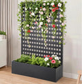 GAOMON Steel Raised Garden Bed - Large Metal Grow Box for Vegetables Anti-Rust Steel Planter Box for Patio Balcony Backyard