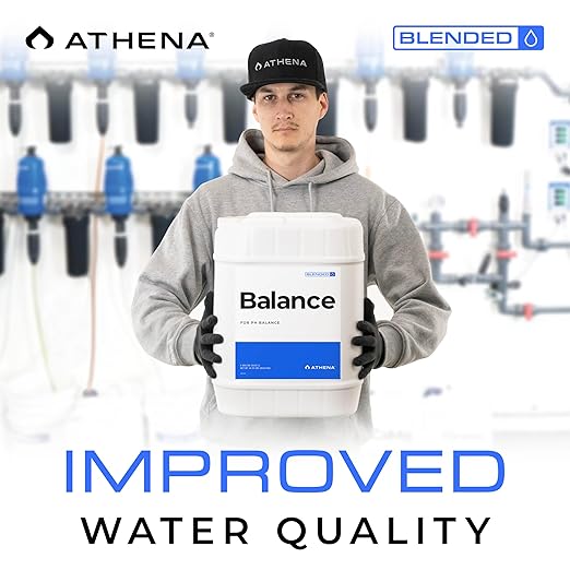 Athena Blended Balance | Liquid pH Buffer &amp Stabilizer for RO Water | Formula for Hydroponics | Sediment-Free Dosatron Compatible | 5 Gallon