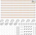 Spider Farmer 3FT LED Grow Lights for Indoor PlantsFull Spectrum (3000K+5000K+660nm)200W (8x25W1300W Equivalent)3-Level DimmableIP65 WaterproofLinkable DesignPlant Light Strip for Shelve4-Pack