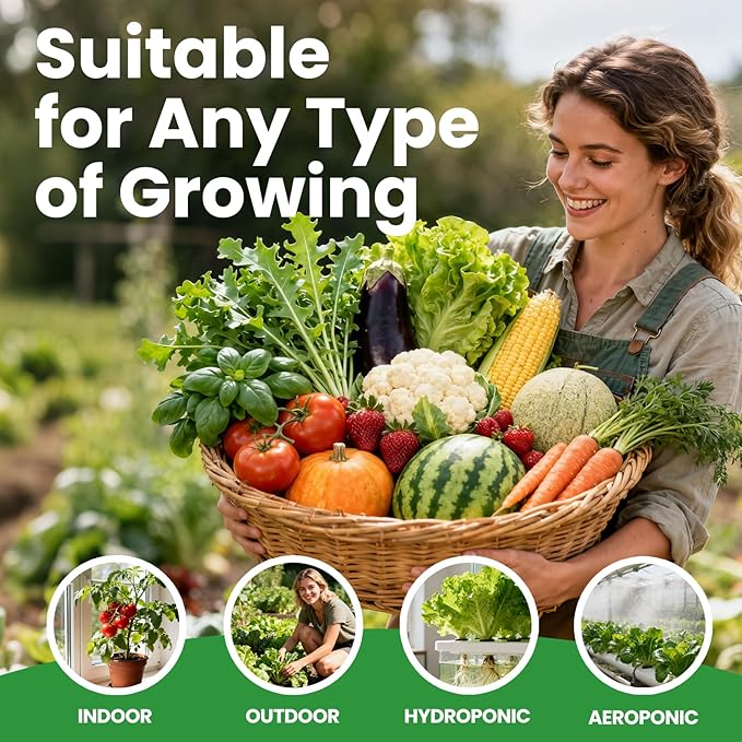 55 Vegetable Seeds Variety Pack - 39000+ Heirloom Seeds for Planting Vegetables and Fruits Non-GMO Garden Seeds for Outdoor Planting Gift for Mother Women Mom Friend (55 PCS Vegetable Seeds)