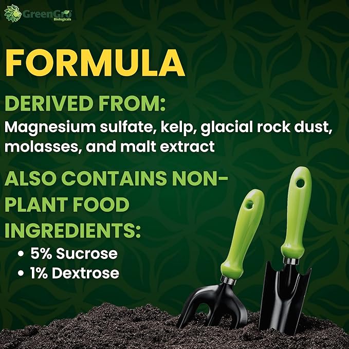 GreenGro Nature’s Brix 0-0-2 Premium Plant Microbe Food for All Gardening Methods Increases Brix Levels and Resin Production (2 lb)