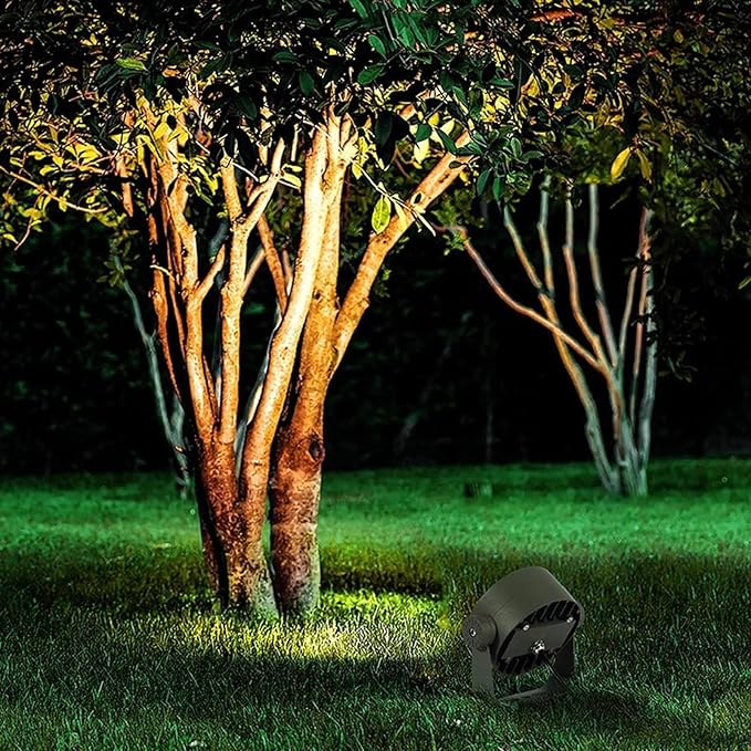 Garden LED Spotlight Die-cast Aluminum Flood Light 180° Rotating Landscape Light for Outdoor Patio Yard Pathway Tree Lawn Fence Landscape Lamp(Blue36W-AC85-265V)