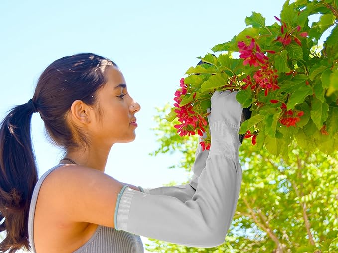 Long Sleeve Gardening Gloves Protection Sleeves No-Slip Grip Strong Durable Garden Gloves Extended Cuff Women Men