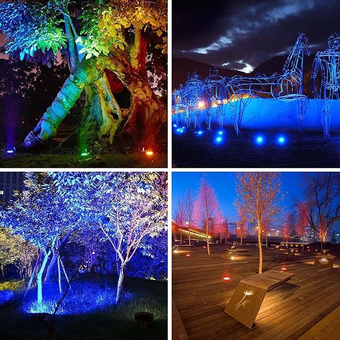 Ground Landscape Lamp - Round Underground Light LED IP67 Waterproof Outdoor Recessed Spot Light LED Beam Spotlight for Garden Yard Construction Lighting(White9W(85-265v))