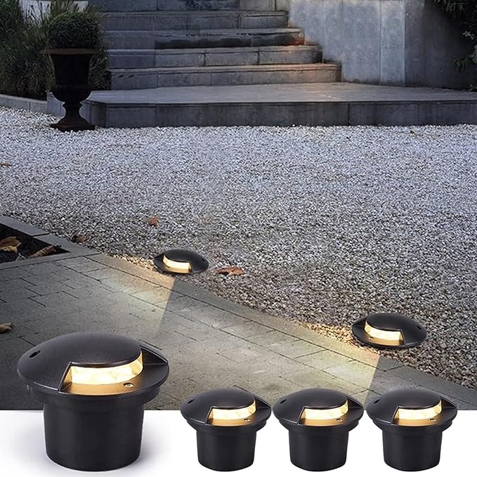 Outdoor Buried Lights - Ground LED Landscape Lights - Spot Lights AC85-265V Embedded LED Garden Courtyard Underground Light IP67 Waterproof Outdoor Recessed Spot Light(Red Light12W)