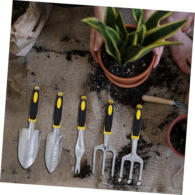 1set Garden Tool Set Gardening Hand Tools for Planting Weeding and Trimming Includes Trowel Shovel and Rake for Indoor and Outdoor Use