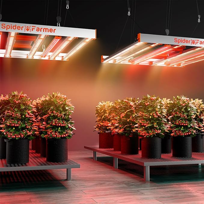 Spider Farmer SUPP-R60 660nm Deep Red Supplemental Light Bars 35.4 Long Red Supplemental Light for Indoor Plants Commercial Vertical Farming Grow Tents
