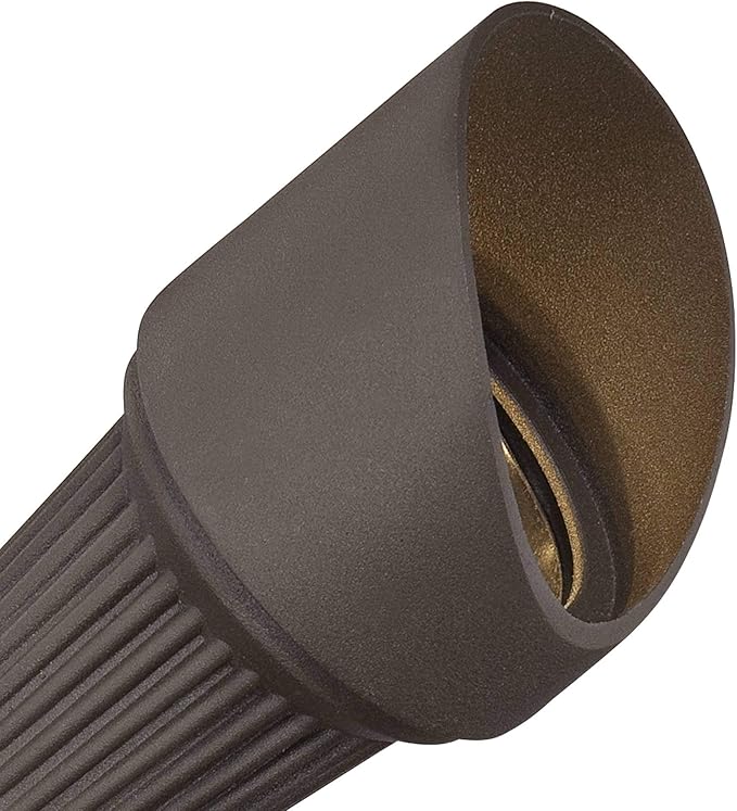 John Timberland Hooded 7 1/2 High Traditional Outdoor Landscape Spotlight Porch House Exterior Outside LED Bulb Weatherproof Brown Bronze Finish Aluminum Front Door Patio Garage Home Deck