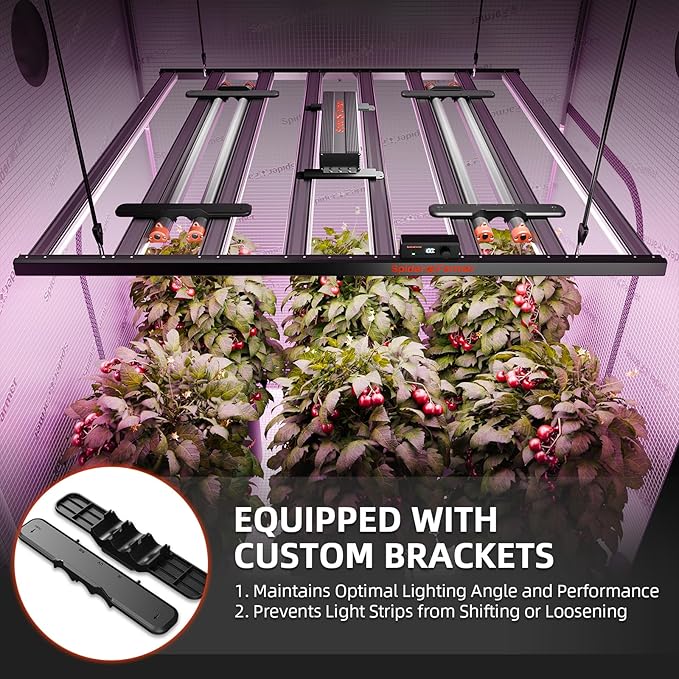 Spider Farmer 2026 Upgraded UV60 &amp IR30 LED Grow Light 365-370nm UV &amp 730-745nm IR Supplemental Light for Indoor Plants 2x4 5x5 Grow Tents 35.4 Long Bars Set