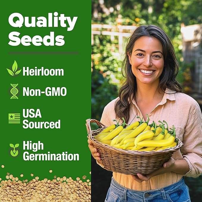 HOME GROWN 𝗨𝗦𝗔 𝗣𝗥𝗘𝗠𝗜𝗨𝗠 Arugula Roquette Seeds Pack 2175 &amp Banana Pepper 94 &amp Beefsteak Tomato 300 &amp Buttercrunch Lettuce 1975
