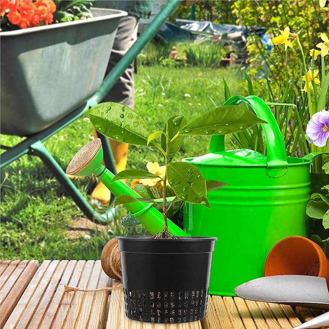 Net Pots for Hydroponics 8PCS Hydroponic Net Pots - Grow Baskets/Planting Cups (Indoor Bucket Farm Use)