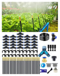Drip Irrigation System 360 Adjustable Mist Sprayer Nozzle High Volume Water Flow Rotating Sprinkler Head for GardenPatioPotted PlantsEasy Install Fine Misting to Jet Spray (100FT+26Nozzles)