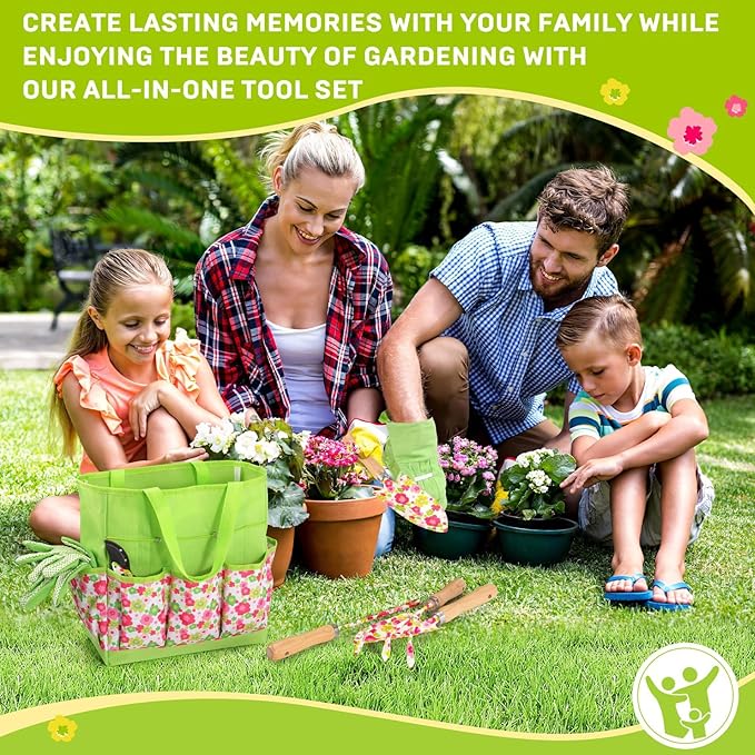 Women's Gardening Tools 10-Piece Printed Set Garden Tools Set