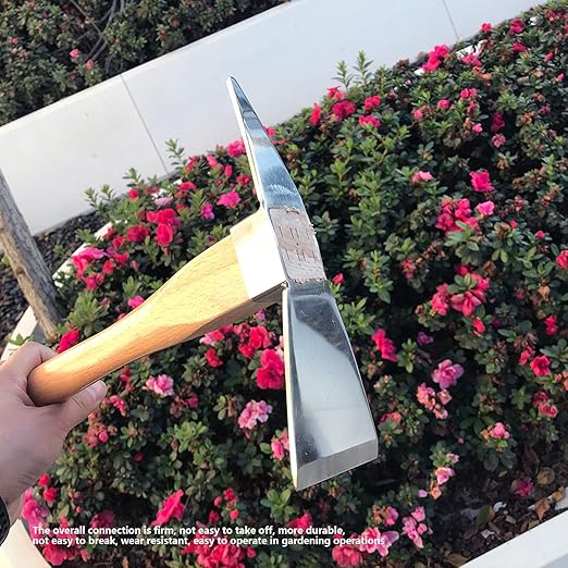 Hoe Garden Tool Pick Axe Wood Material for Courtyard for Pot Culture for Gardening