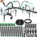 CARPATHEN Drip Irrigation System - Adjustable Quick Connect Irrigation System for Gardens up to 131ft Raised Beds - Complete Garden Watering System - 1/4 Emitters 1/2 and 1/4 Tubing and Connectors