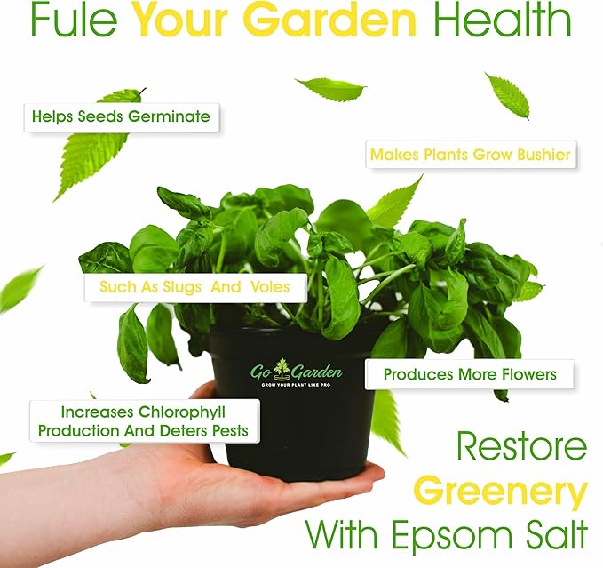 Go Garden Epsom Salt Magnesium Sulphate for Plant Growth - 400 GMS Powder