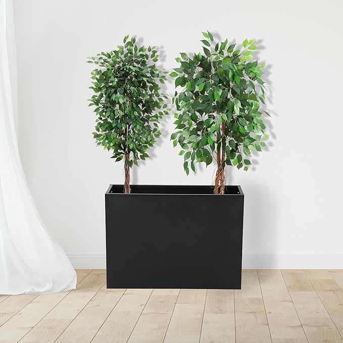 36 x 12 x 26 Inch Raised Garden Bed Narrow Metal Planter Box for Balcony &amp Walkway Waist-High Elevated Garden Bed for Herbs &amp Flowers Space-Saving Outdoor Vegetable Planter