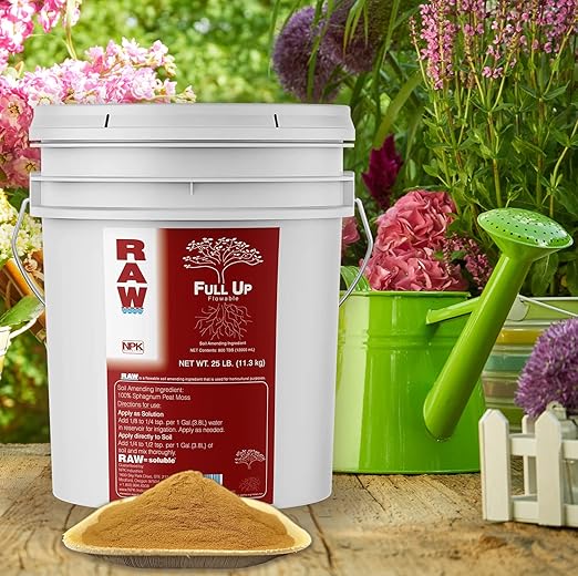 RAW Full UP 25lb - Premium Fulvic Acid Supplement for Enhanced Nutrient Absorption and Plant Vitality
