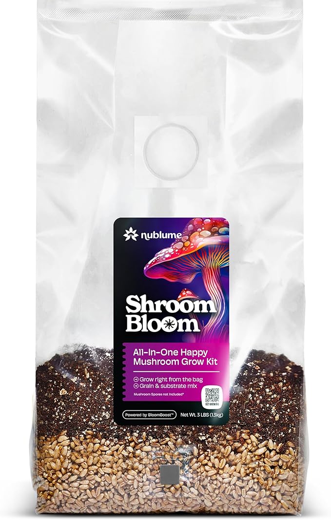 3LB All in One Magic Mushroom Grow Kit: Up to 48oz Yield! 0.2 Micron Filter + Injection Port - Mycologist Designed - Just Add Spores &amp Grow Like Magic