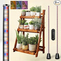 2 Packs Grow Lights for Indoor Plants with Timer Full Spectrum Grow Lights with 384 LEDs Vertical Plant Light Standing Plant Lamp 60 5 Level Dimmable