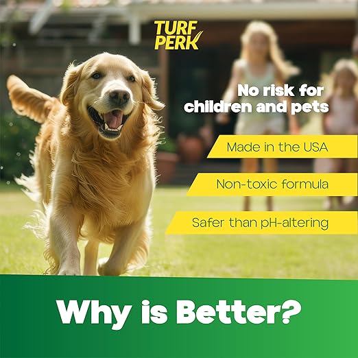 Turf Perk Garden Perk All Natural Liquid Solution – 32 fl oz Hose-End Spray – Concentrate Makes Up to 32 Gallons – Plant &amp Vegetable Nutrient Formula – Lawn &amp Garden Use – Safe for Pets