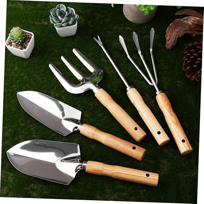 Yardwe 1set Garden Tools Set Gardening Tool Kit Rounded Edges Lightweight Design for Men and Women Gardening Needs and Comfortable to Use