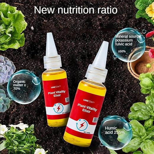 LIMETOW Plant and Flower Activation Liquid Solution – Plant Growth Enhancer Rooting Hormone and Liquid Fertilizer for Seedlings and Cuttings (3Bottle)