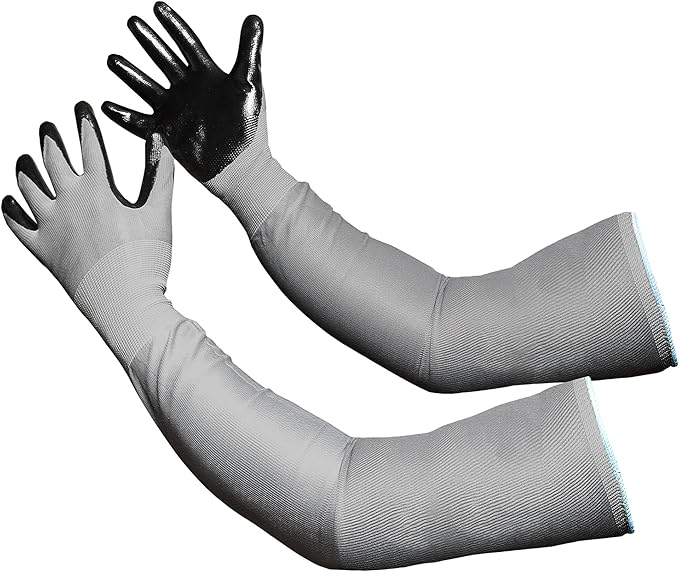 Long Sleeve Gardening Gloves Protection Sleeves No-Slip Grip Strong Durable Garden Gloves Extended Cuff Women Men
