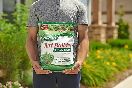 Scotts Turf Builder Lawn Food - Fertilizer for Grass For All Grass Types 5000 sq. ft. 12.5 lb.