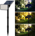 Solar Spotlights - Landscape Garden Lights IP65 Outdoor Ultra-Bright Waterproof Ground-Mounted Lawn Lights 5 Lighting Modes 360° Adjustable 2-in-1 Solar Powered(1PCS(1.8w-5.5V))