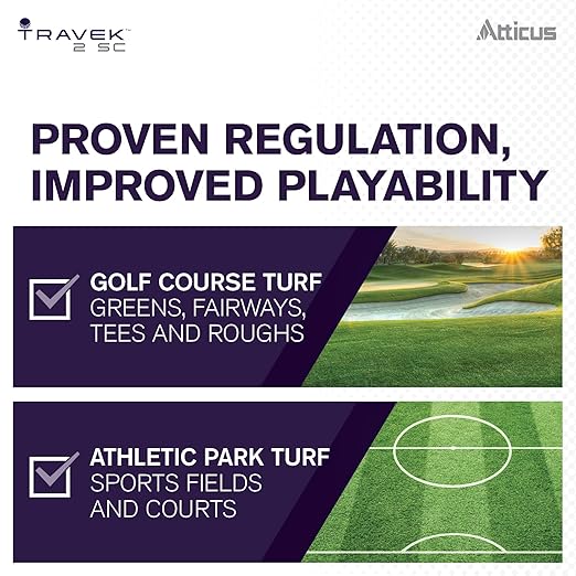 Atticus Travek 2 SC Plant Growth Regulator for Lawn (128 OZ) - Slow Turfgrass Growth Suppress POA - Paclobutrazol 22.9%