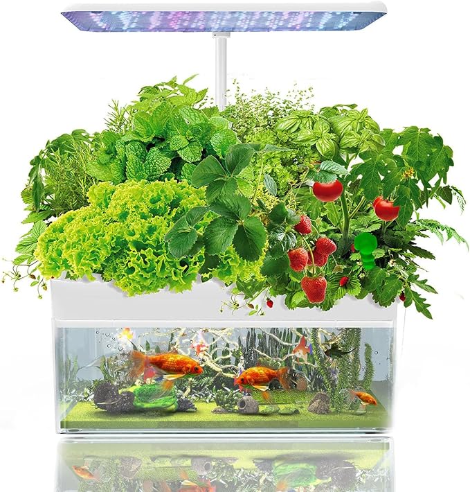 Hydroponics Growing SystemIndoor Herb Garden Kit 12 Pods Hydroponics Growing Systemfor Indoor Herbs Fruits and Vegetables