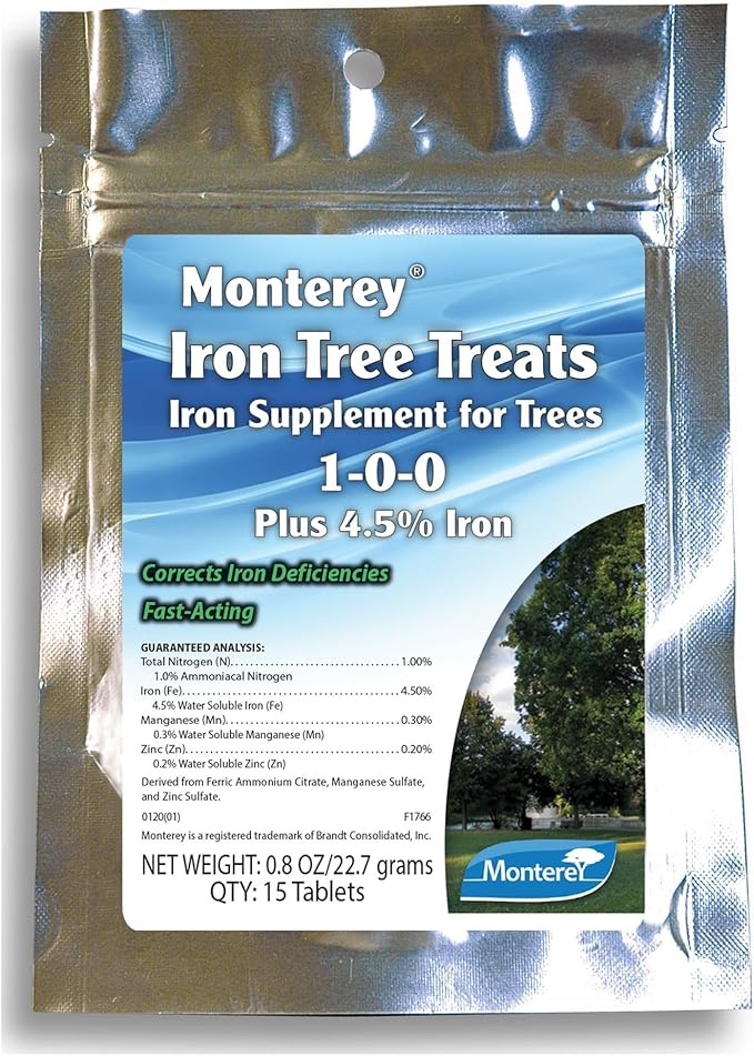 Monterey Iron Tree Treats Iron Supplement for Trees 1-0-0 Plus 4.5% Iron