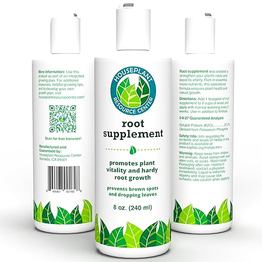 Root Rot Repair for Houseplants – Root Supplement &amp Recovery Drops for Overwatering or Shock | Heals Roots Prevents Yellowing Brown Spots &amp Dropping Leaves (8 oz)