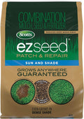 Scotts EZ Seed Patch &amp Repair for Sun and Shade Combination Mulch Sun and Shade Grass Seed and Fertilizer for Bare Spots and Repair Grows Anywhere 20 lbs.