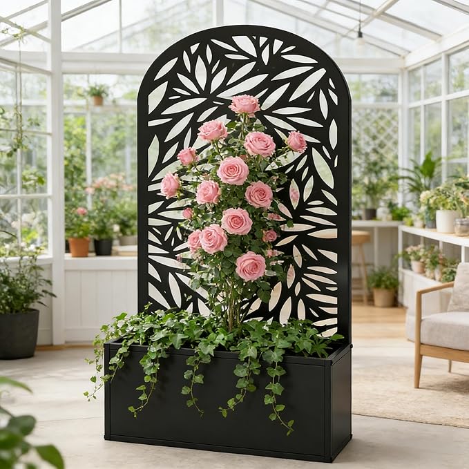 Curved Raised Garden Bed High-Capacity Planter for Maximum Edge Planting - Generous Garden Box Design Creates More Growing Space &amp Easier Access for Urban Gardens and Small Yards