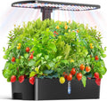 Hydroponics Growing System Kit 12 Pods Indoor Garden Hydroponic Indoor Herb Garden Kit with Grow Light Smart in Door Gardening Gifts for Women Adjustable Height Auto Timer Quiet Pump