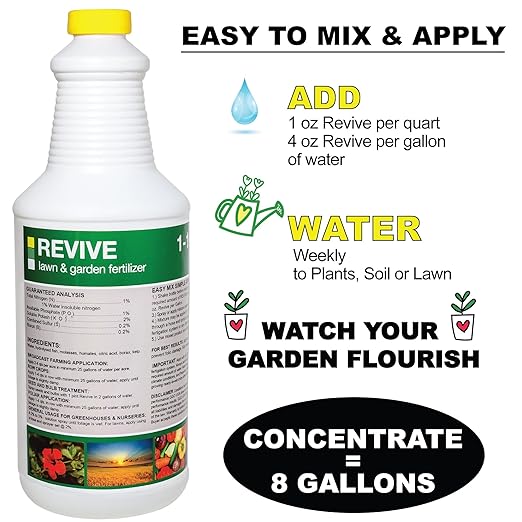 Organic Liquid Fertilizer for Plants – Boost Root Growth &amp Nutrient Absorption – Mycorrhizae + Soil Biology for Stronger Healthier Plants – Garden Vegetables Indoor &amp Hydroponic (GGO Revive