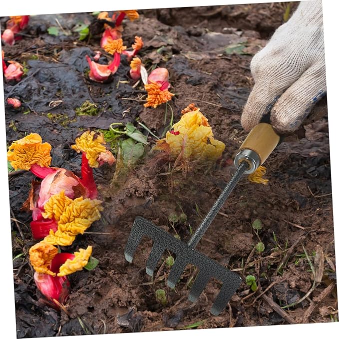 BESPORTBLE 1set Gardening Tool Ergonomic Gardening Kit Hand Shovel Rake and Spade for Planting and Transplanting Garden Tools for Outdoor Use