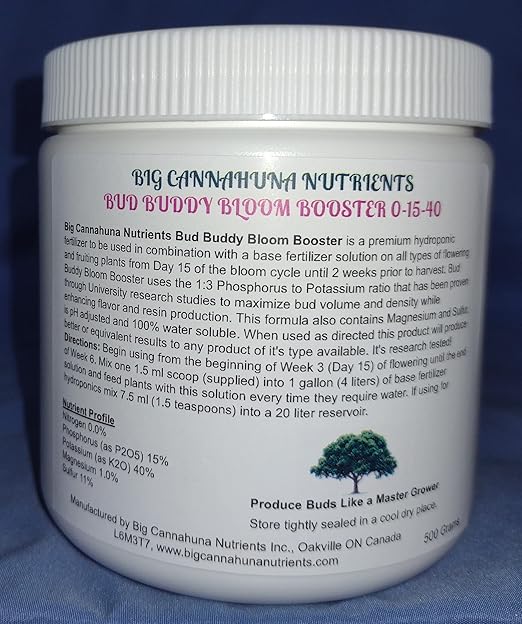 Big Cannahuna Nutrients Bud Buddy Bloom Booster (250 Grams)