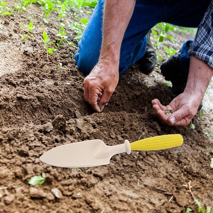 Garden Trowel and Soil Digging Shovel Set with Hand Rake Small Gardening Tool Kit for Soil Loosening and Planting Sturdy Plastic Construction Suitable for Garden Beds