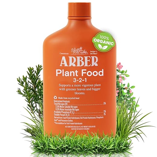 Organic Plant Food Liquid Fertilizer – Indoor &amp Outdoor Concentrate for Growth Immunity &amp Bloom – Houseplants &amp Garden Fertilizer – Supports Strong Roots Lush Foliage High-Yield Harvest